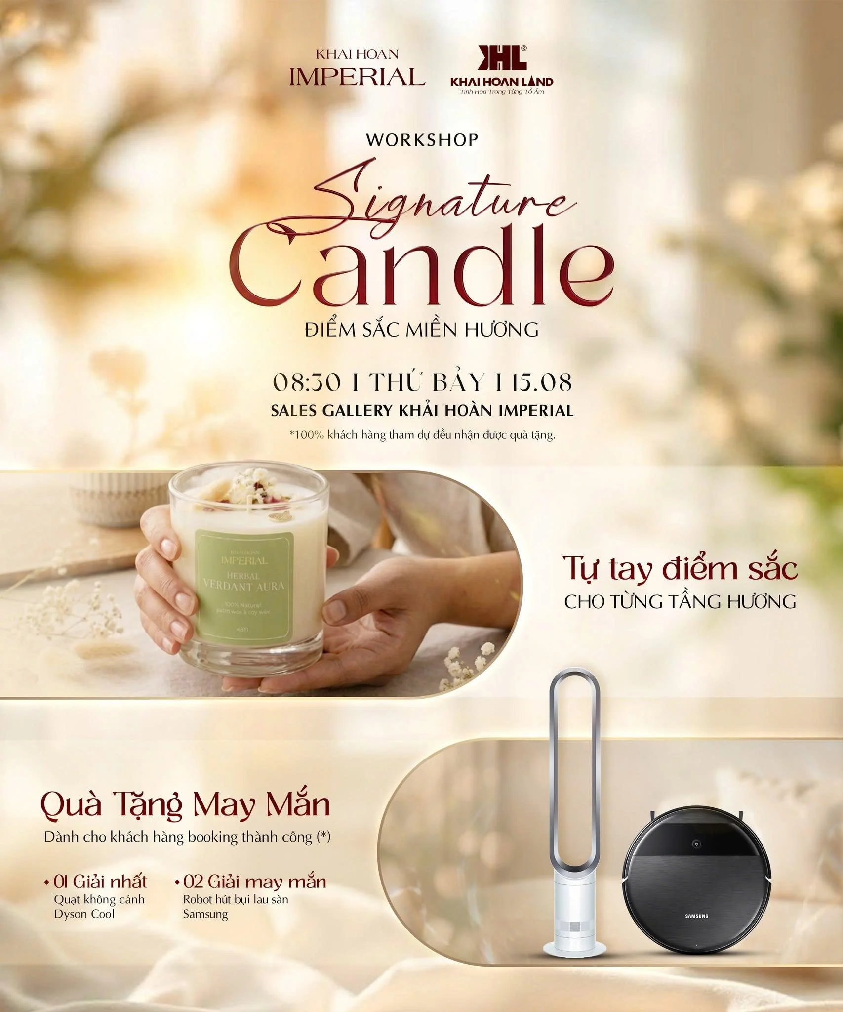 Workshop 'Điểm Sắc Miền Hương' tại Khải Hoàn Imperial